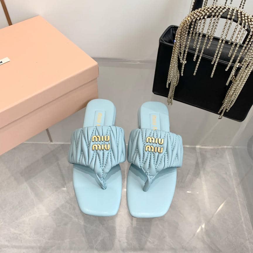 Miu Miu sheepskin slippers & sandals collection 1-2